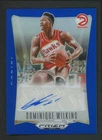 2023-24 DOMINIQUE WILKINS 08/35 AUTO PANINI PRIZM DECA BLUE AUTOGRAPHS