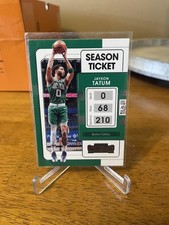 2021-22 Panini Contenders #44 Jayson Tatum Game Ticket Green