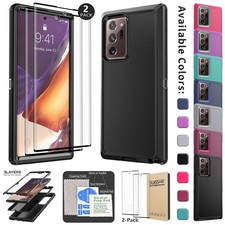 For Samsung Galaxy Note 20 Ultra 10 9 Case Hybrid Rugged Cover / Tempered Glass