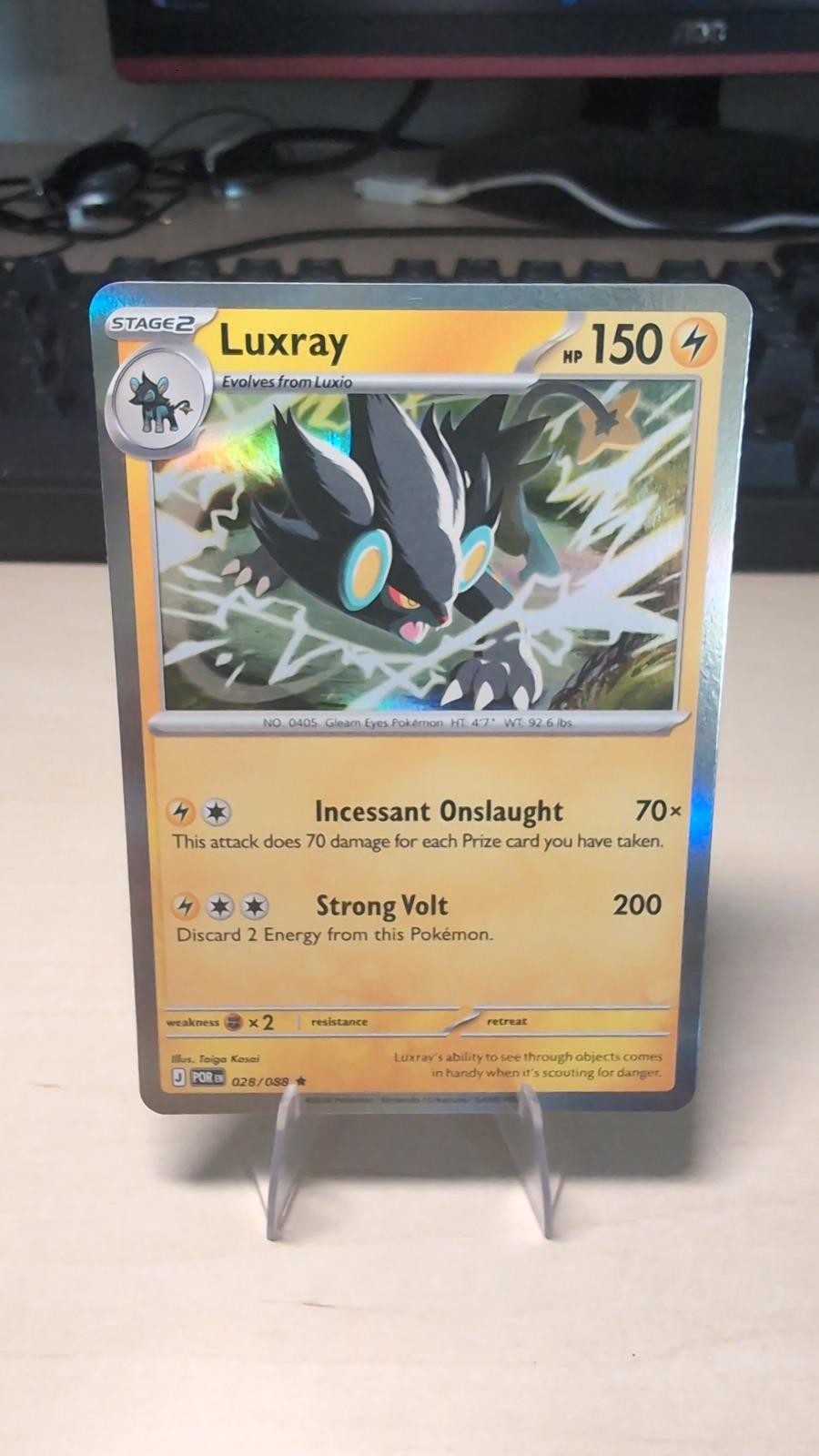 Luxray 028/088 Rare Perfect Order Pokemon Holo Near Mint