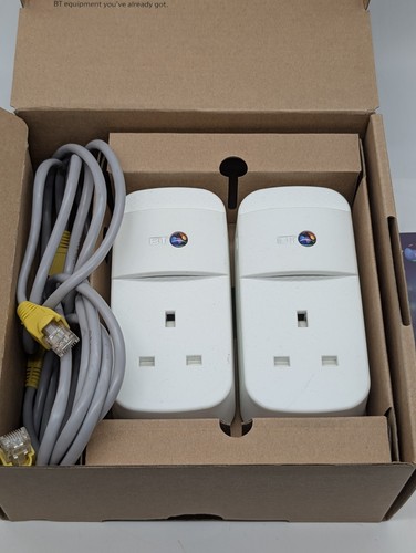 BT Mini Connector Kit Powerline Adapters - White