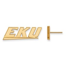 10k Yellow Gold Eastern Kentucky University Small Post Earrings