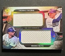 2024 Topps Triple Threads: Dual Jumbo Relic - Freeman, Betts - #DRJ-BF /48