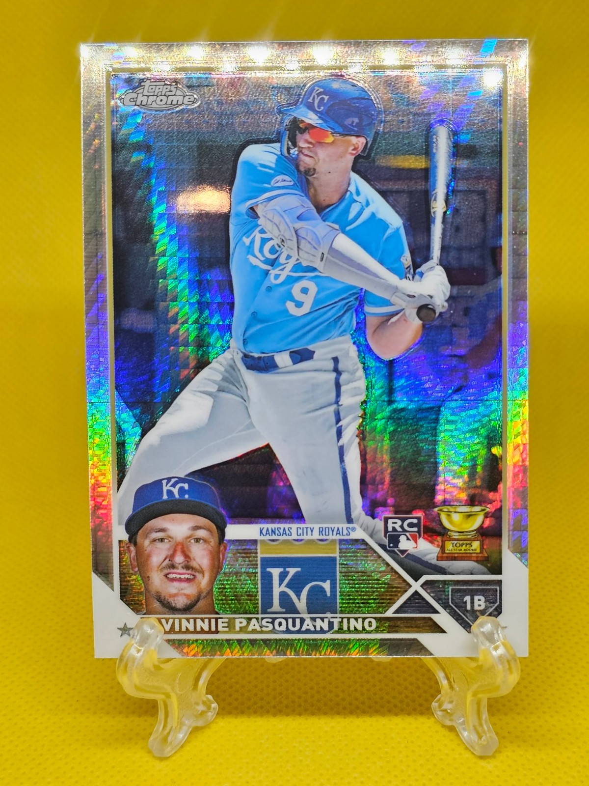 2023 Topps Chrome - Vinnie Pasquantino #119 Prism Refractor (RC) KC