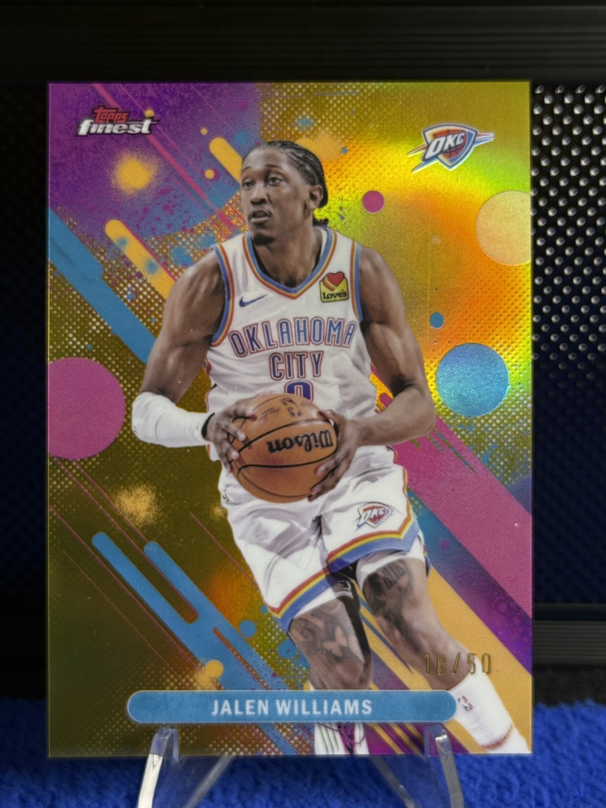 2025-26 Topps Finest - Common Jalen Williams #67 True Gold Refractor /50