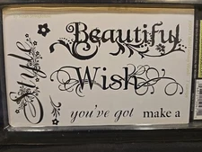 Inque Boutique See-D's Savoir Faire "Mini Fantasy Words" Stamps+Card+Mat 50471