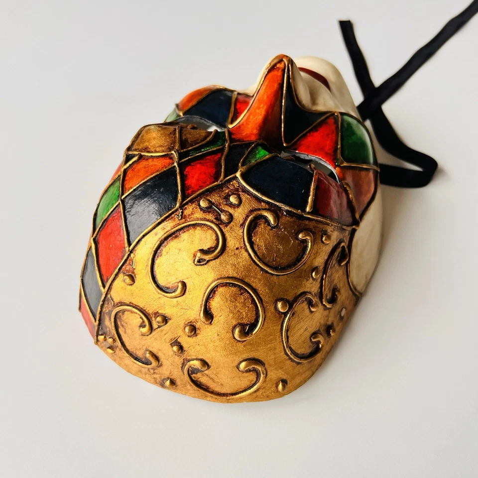 Mask Venetian Volto Harlequin Venetian Mask - Image 3 of 4