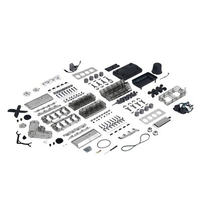DIY Mini-V8-Motor-Modellbausatz   Geschenk für Kinder und Erwachsene  