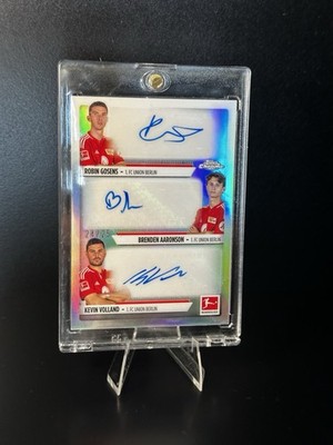 Topps Bundesliga Triple Auto Robin Gosens, Brendon Aaronson Kevin Volland
