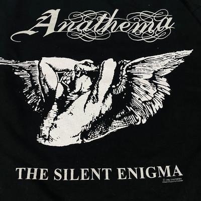 1996 Anathema - The Silent Enigma Short Sleeve Cotton Black All Size Shirt VC473