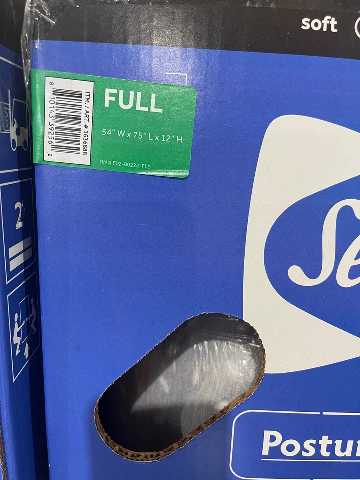 Colchón Híbrido Sealy Posturepedic COMPLETO 12" Sensación Media Nuevo en Caja Foto 3 de 4