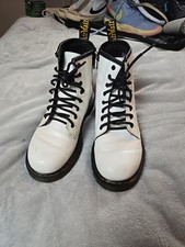 Dr Martens Airwair 1460J Girls Boots White Size 4