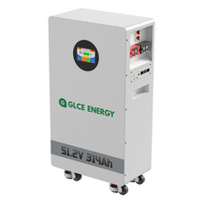 GLCE ENERGY 16.07kWh 48V 314AH LiFePO4 Battery Vertical Standing Solar Backup