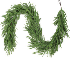Christmas Garland, 9FT Artificial Norfolk Pine Garland, Real Touch Pine Garland,