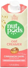 Nutpods Dairy Free Creamer Cinnamon Flavor 11.2 Ounce Unsweetened Zero Sugar