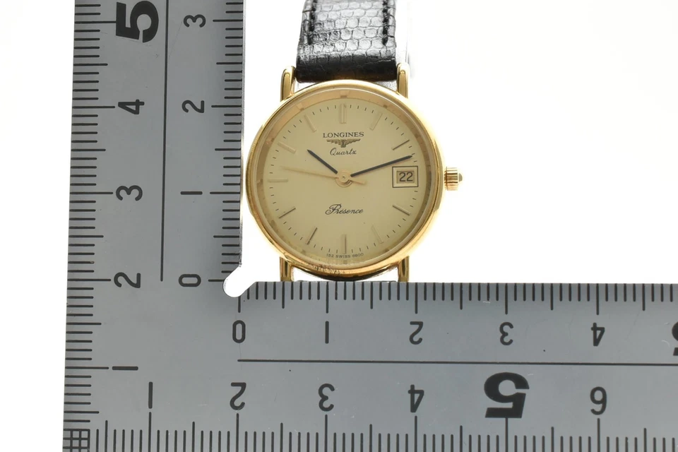 Vintage [ MINT ] Longines Presence 152 6800 Gold Qz 23mm Ladies Watch JAPAN - Image 3 of 4