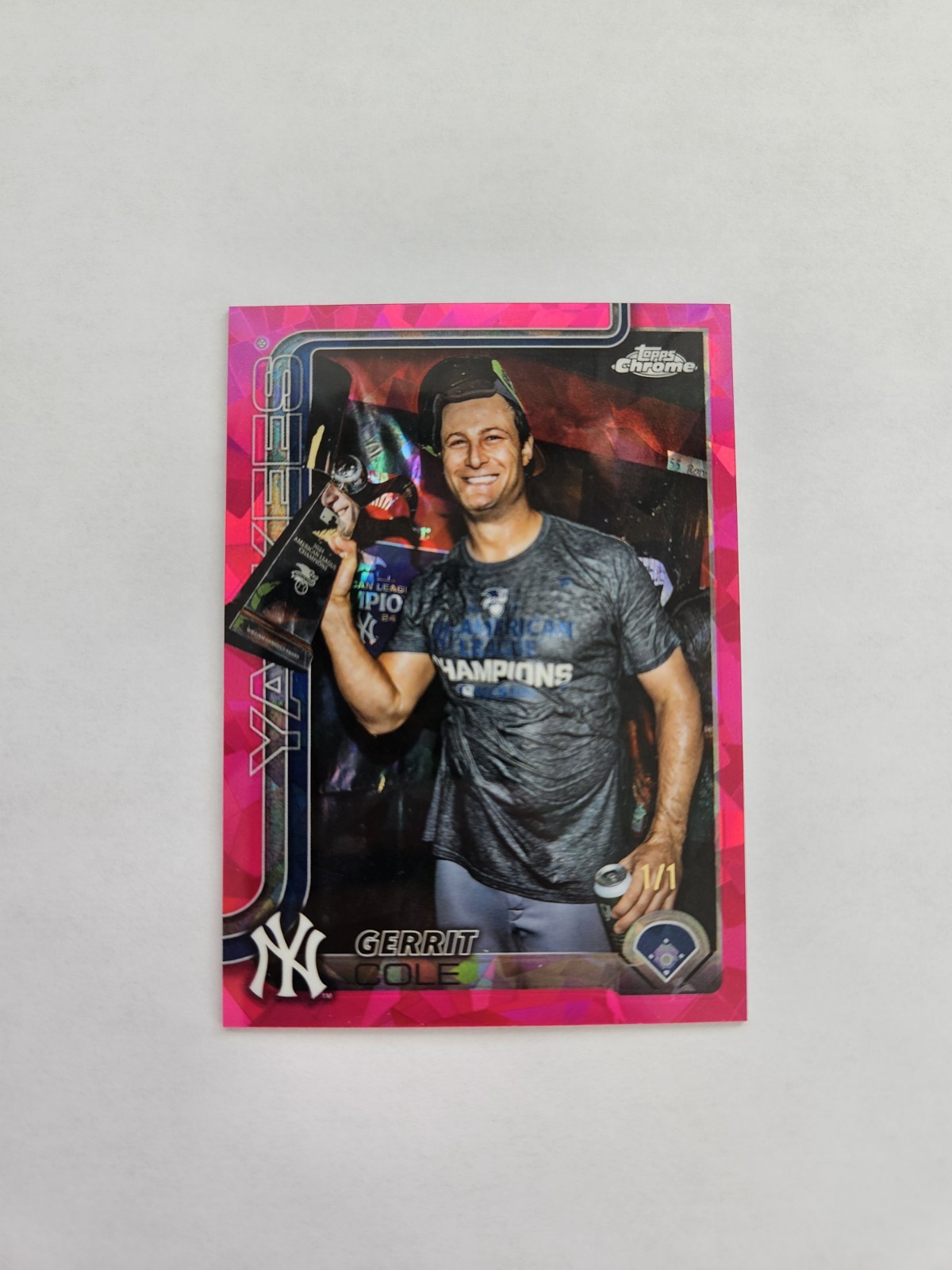 2025 Topps Chrome Sapphire - Image Variation Gerrit Cole 1/1