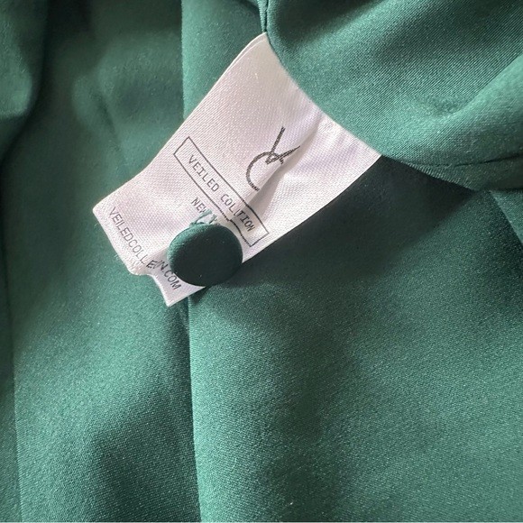 Veiled Collection Sandra Emerald Button Front Sat… - image 15