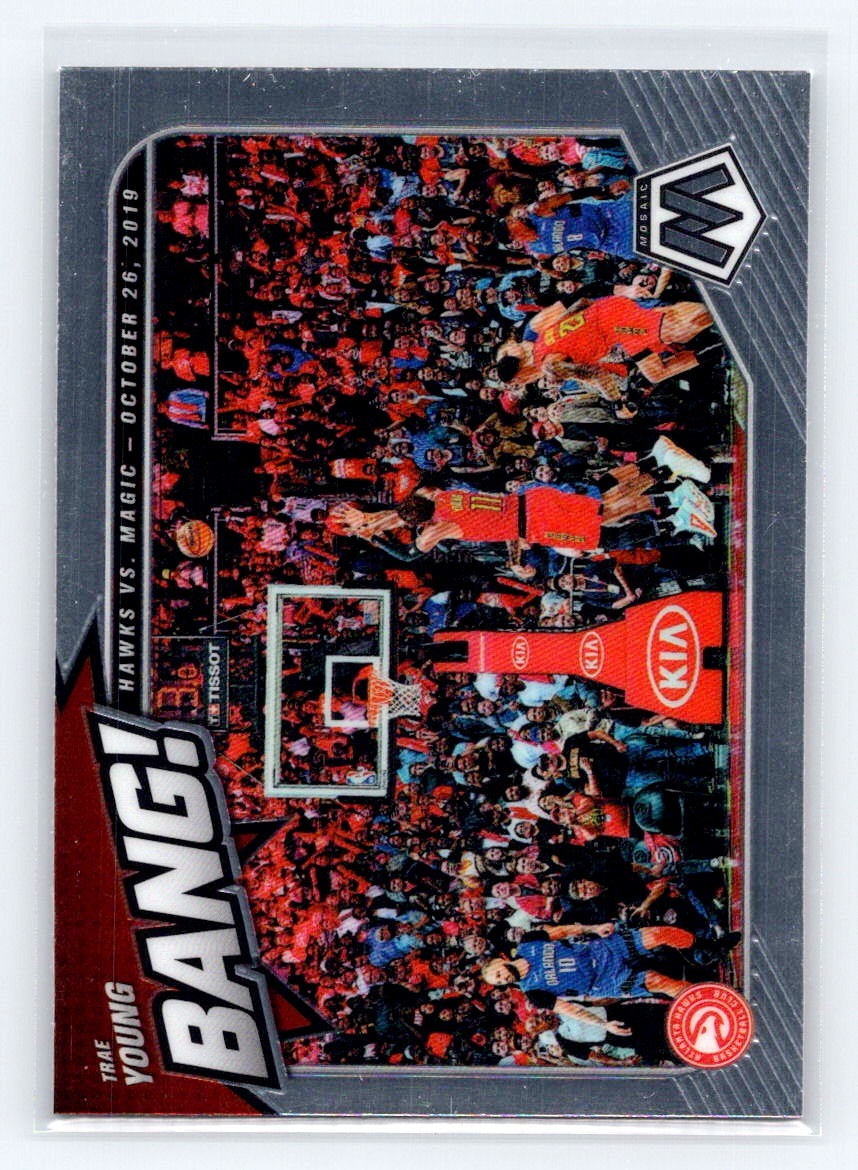 2020-21 Panini Mosaic #13 Trae Young Bang! Atlanta Hawks