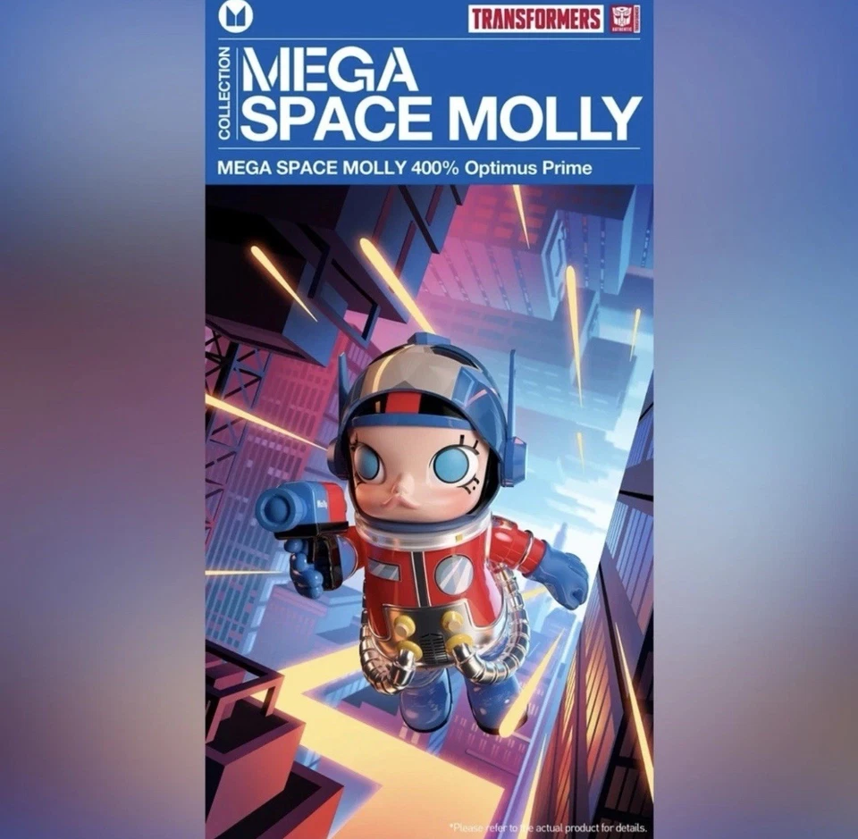 Pop Mart Mega Space Molly Optimus Prime 400% - Nuevo, Sellado, Auténtico, Vendedor de EE. UU. Foto 2 de 4