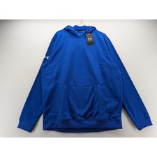NWT Under Armour Men's Armour Fleece Storm Hoodie in Royal Blue size Large