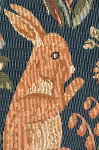 Medieval Rabbit Standing Throw Pillow Cover | 14x14 in Tapestry Cushion Cover - Picture 11 of 11