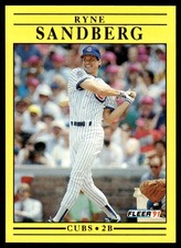 Ryne Sandberg 1991 Fleer #431 Chicago Cubs MLB READ FREE SHIPPING AutographDen