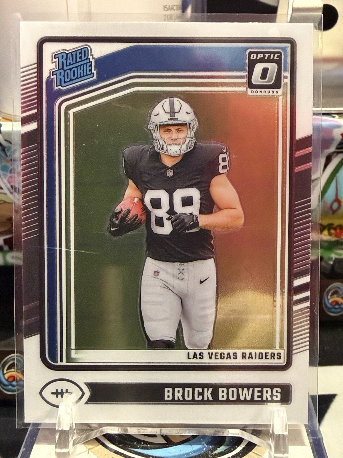 2024 Donruss Optic Football - Rated Rookie Brock Bowers #215 RC Base 