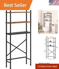 Over Toilet Storage Rack Bathroom Organizer Space Saver Freestanding 3 Tier