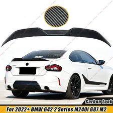 MP STYLE CARBON LOOK TRUNK SPOILER FOR 2022-2026 BMW G42 2 SERIES M240i G87 M2