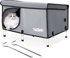 Outdoor Cat House Elevated,Insulated Feral Cat House Outdoor for Winter,Waterpro