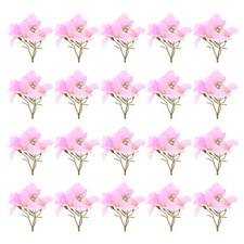 Artificial Flower Heads 4 Inch, Peach Pink 20 PCS - Silk Plum Flowers