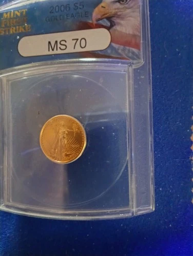 2006  $5 Gold eagle Coin Graded Anacs MS70.