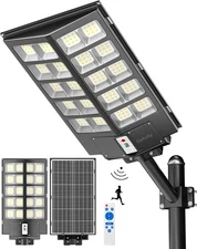 Gefolly 6200W Commercial Solar Streetlight Parkinglot Road Lamp NEW Free US Ship