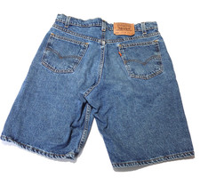 VTG 90s Levi's 550 Relaxed Fit Men's Denim Jean Shorts Size 32 Orange Tab 1997