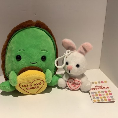 Swizzels Love Hearts 18 cm Avocado Let's Avo Cuddle & I love you Bunny Plüsch s