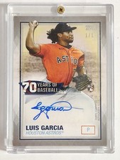 LUIS GARCIA 2021 Topps 70 Years Of Baseball Autographs Platinum RC Real 1/1