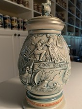 Avon Christopher Columbus Beer Stein (small chip on lid)