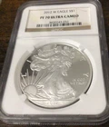 2012-W American Silver Eagle Coin Ultra Cameo PF70 NGC
