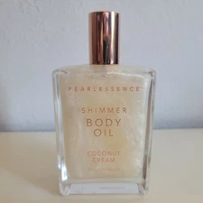 PEARLESSENCE Coconut Cream Shimmer Body Oil 5 fl oz Nourishing Hydrating Glow