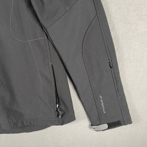 Brooks Jacket Womens Medium Black Brooks Shelter Technology Full Zip Running - Picture 5 of 9