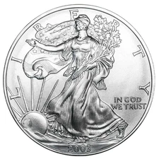 2003 $1 American Silver Eagle 1 oz Brilliant Uncirculated