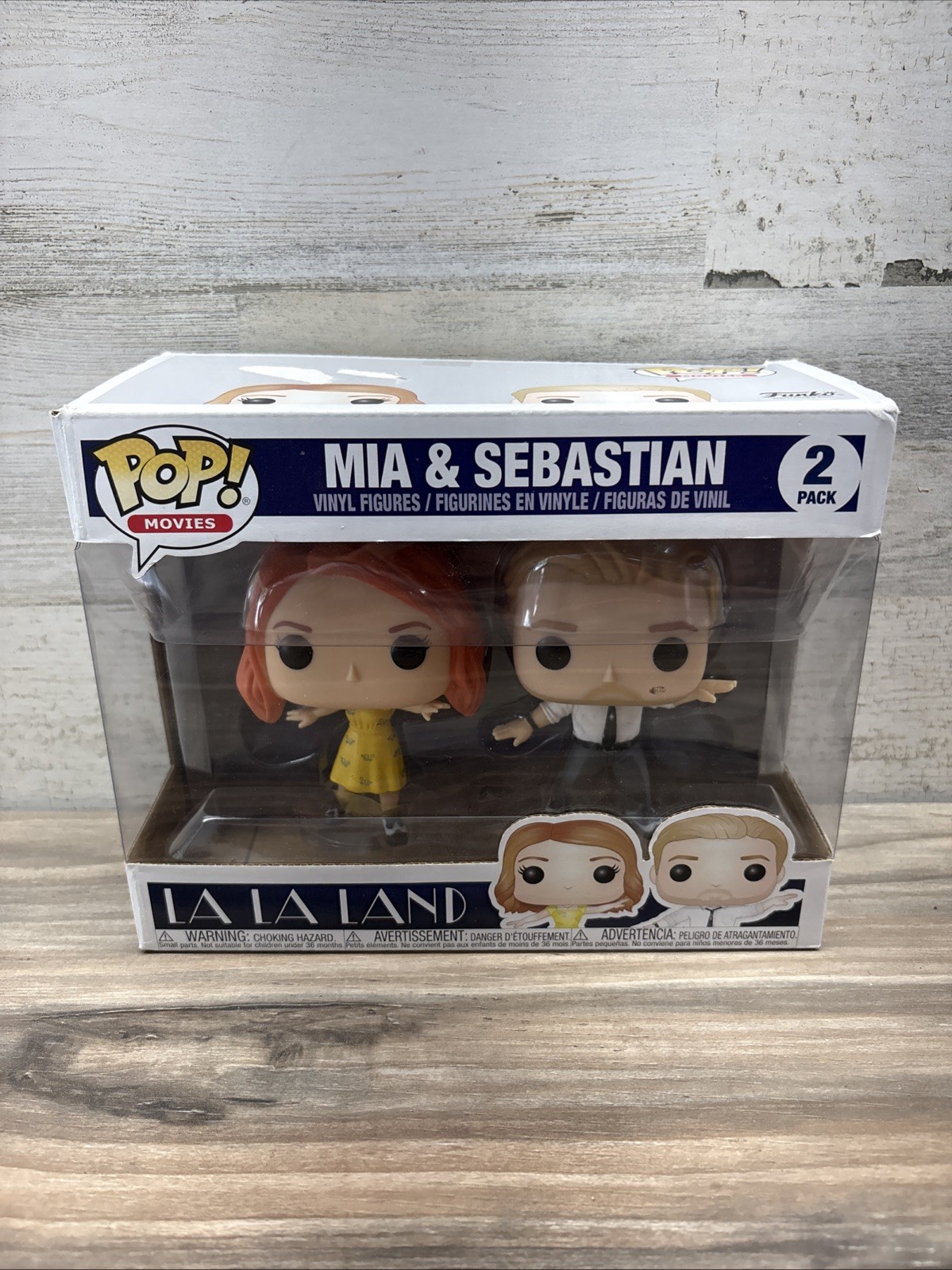 Funko Pop La La Land Mia & Sebastian Movies 2-Pack Damaged Box
