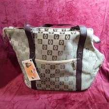 Union Rich Pack N Paws Jacquard Pet Carrier Travel Bag Tote Dog Cat New w/ Tags