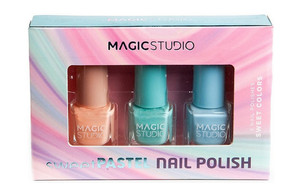 Nagellackset Pastellfarben 3x6ml Langanhaltend präzise Magic Studio