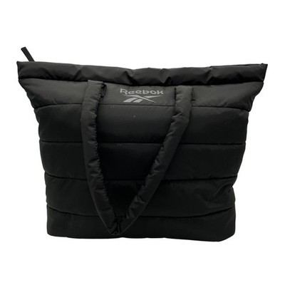 Reebok Black Nylon Beatrice Puffer Tote Bag