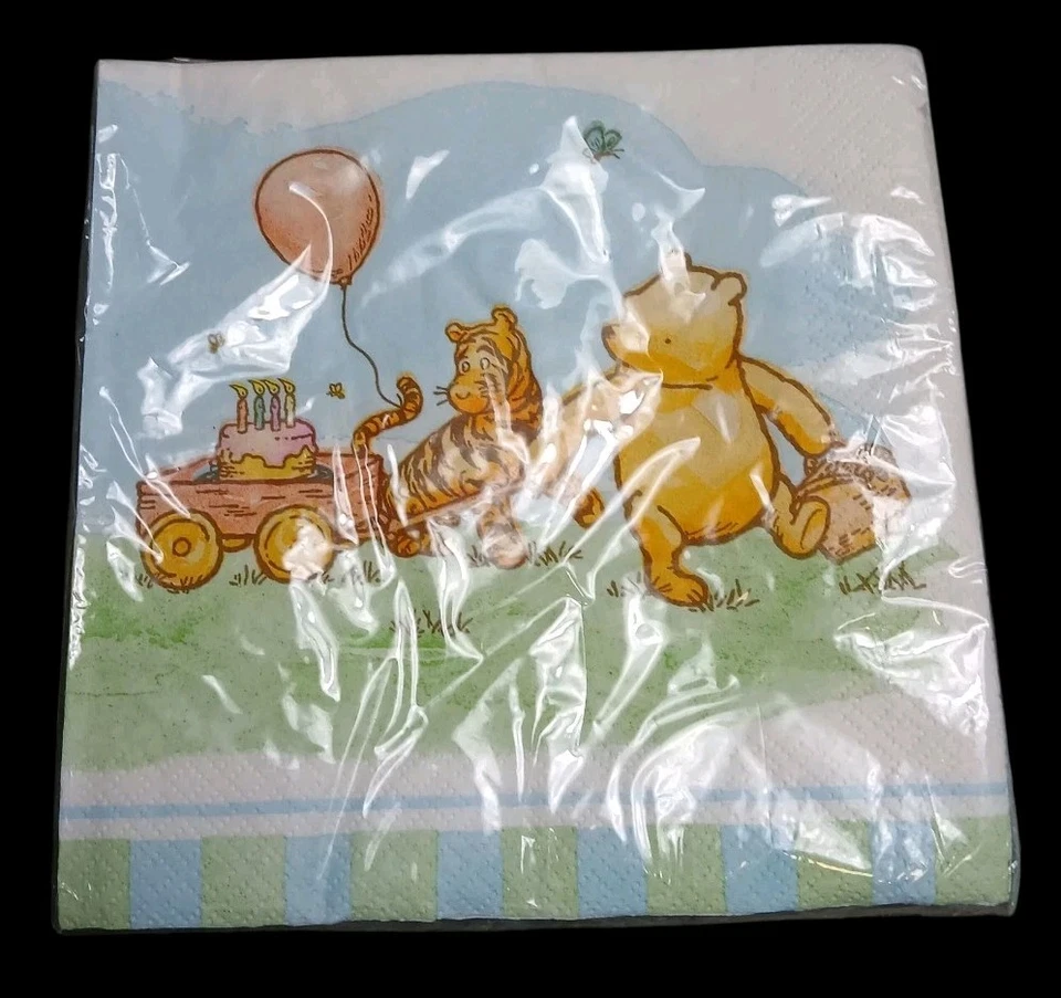 Hallmark Disney Winnie The Pooh Fiesta de Cumpleaños Banner Streamer Sombreros Explosiones Foto 3 de 4