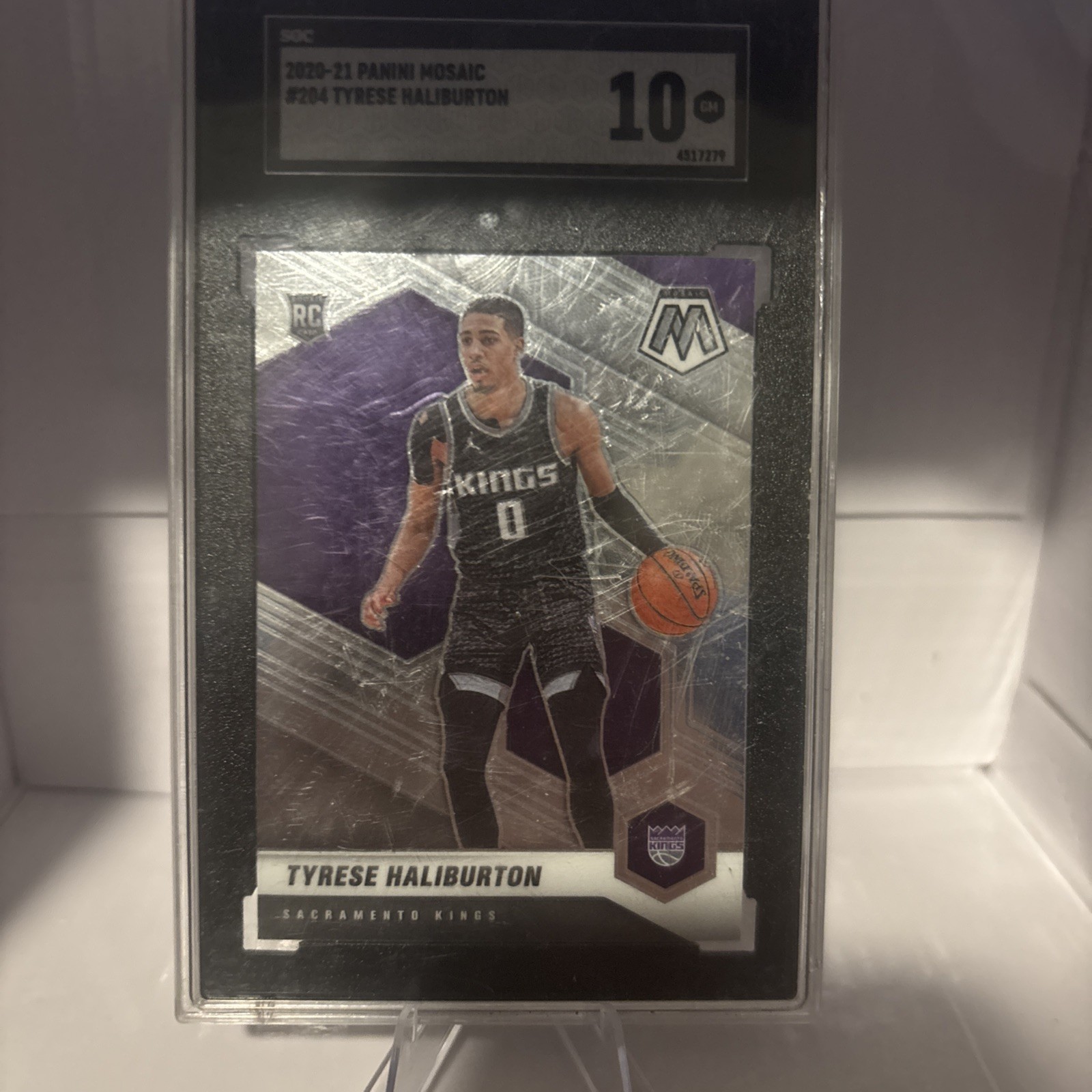 2020-21 Panini Mosaic - Tyrese Haliburton #204 SGC 10