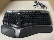 Microsoft Keyboard Natural Ergonomic 4000 V1.0 KU-0462 USB Wired Curved Tested