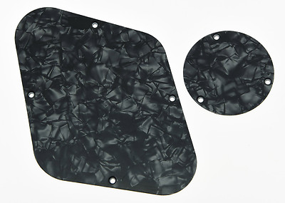 Black Pearl LP hintere Steuerung & Schalterplatte Hohlraumabdeckung für USA Gibson Les Paul